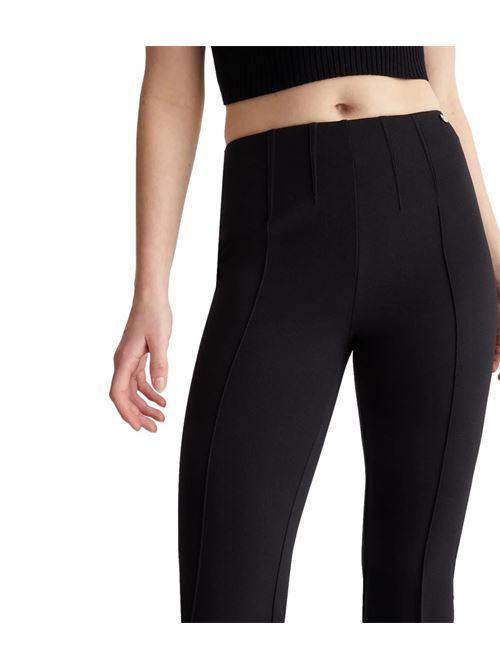 Pantaloni a vita alta Donna neri leggermente svasati LIU JO | CA4137-J193022222